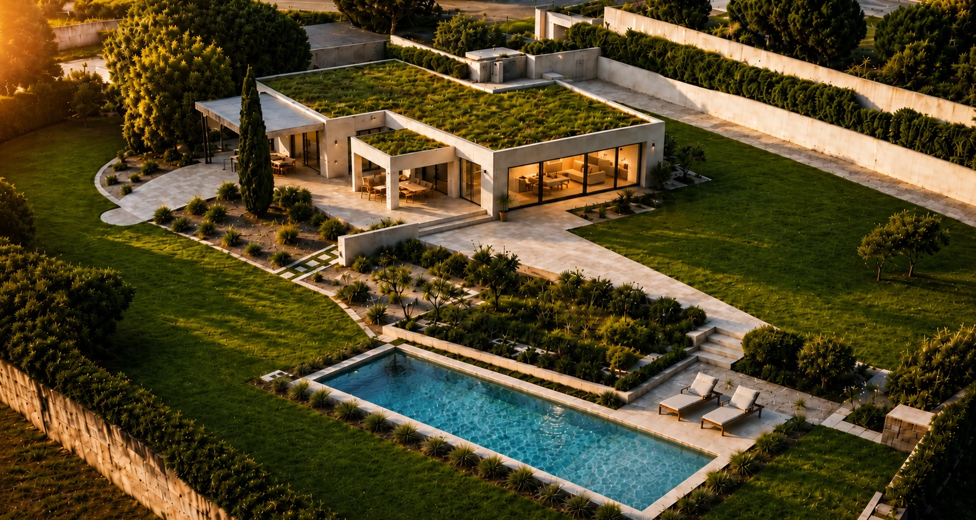 Maison moderne de plain-pied