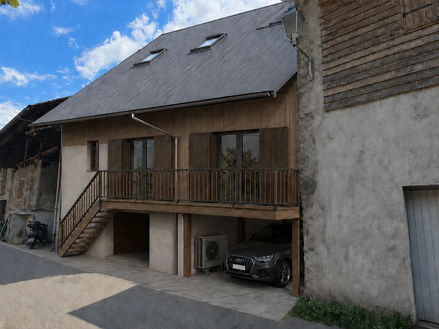 Rénovation d’une grange en cœur de village